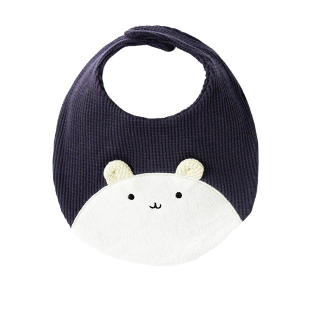 Baby Embroidery Bear 100% Cotton Drooling Bib