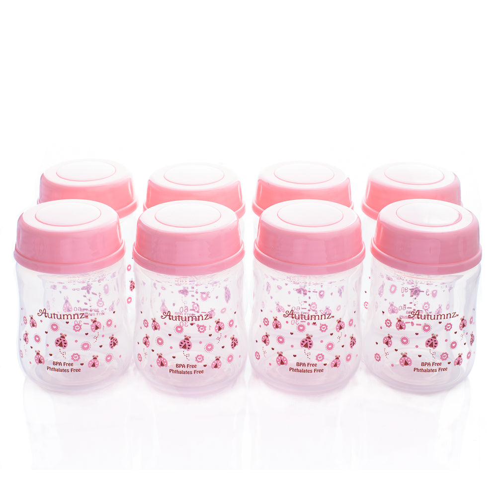 Autumnz-Wide Neck Breastmilk Storage Bottles *5oz* (8 btls)