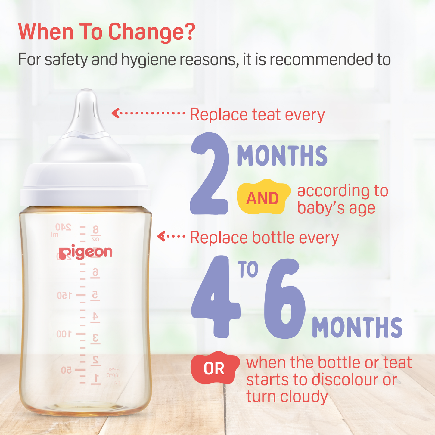 Pigeon 81358 SOFTOUCH BPP NURSING BOTTLE 240ML-AUTUMN