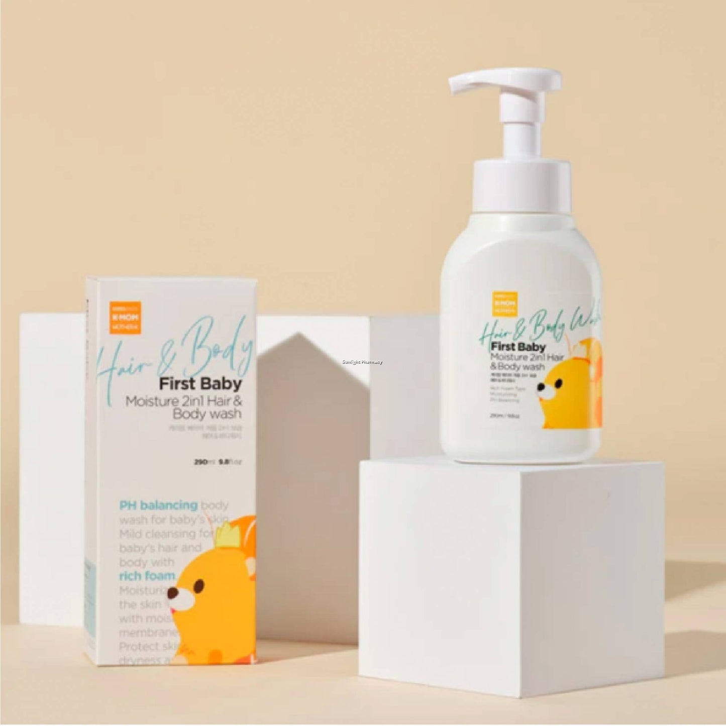 K-MOM FIRST BABY MOISTURE 2IN1 HAIR & BODY WASH