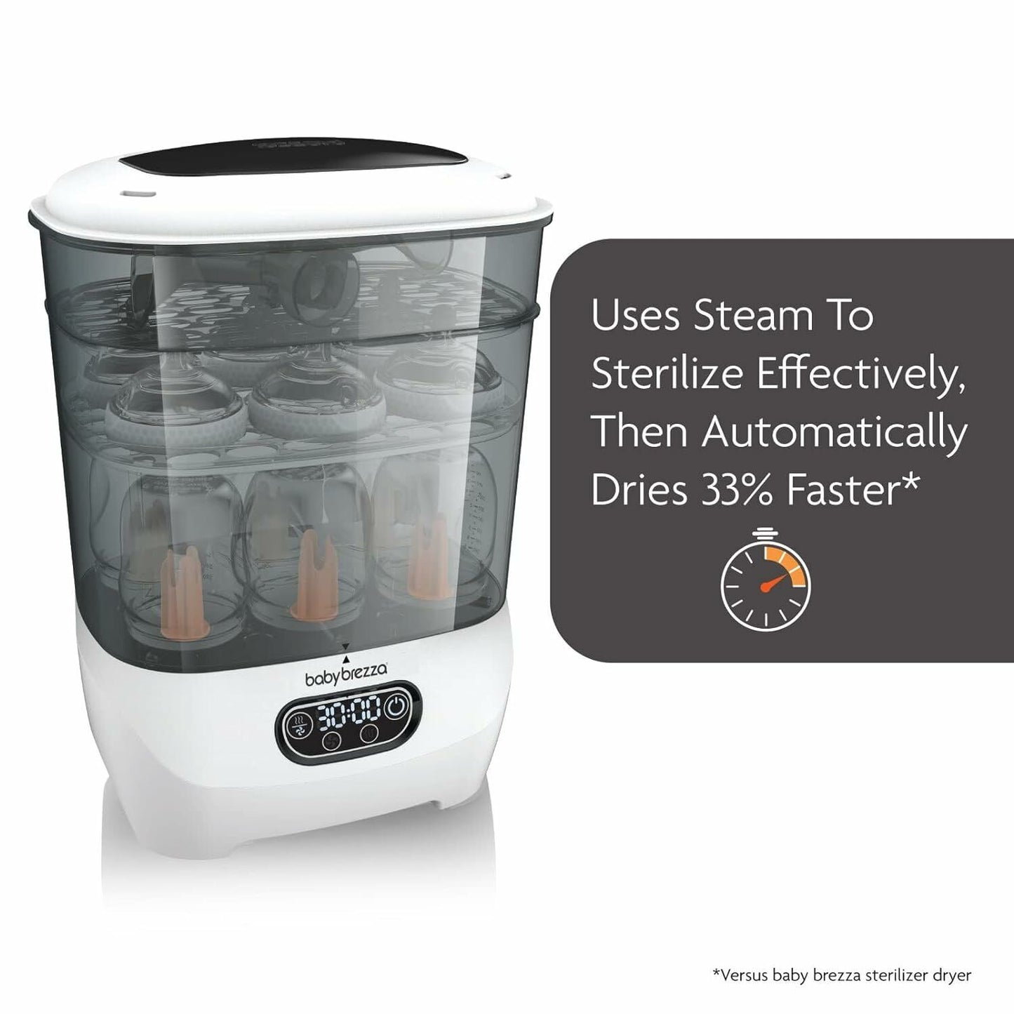 Baby Brezza: Baby Bottle Sterilizer and Dryer Advanced (White)