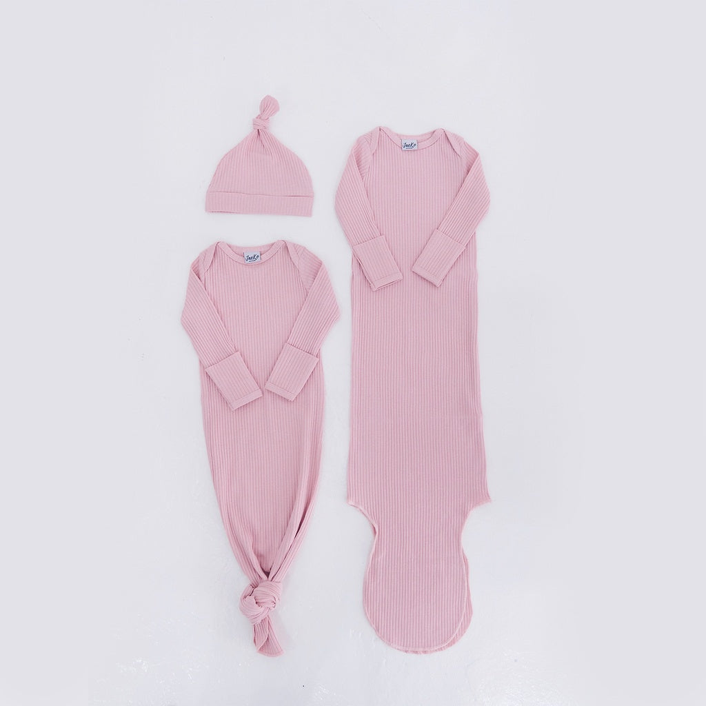 Jae Ko® Award Winning Organic Baby Wear Long Sleeves Knotted Gowns