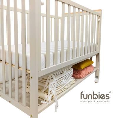 Funbies Haloo Baby Cot Set (Pipe Clay + Natural White)
