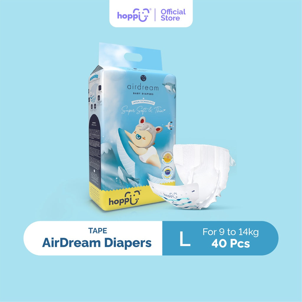 Hoppi AirDream Baby Diaper Tape NB66/S56/M48/L40