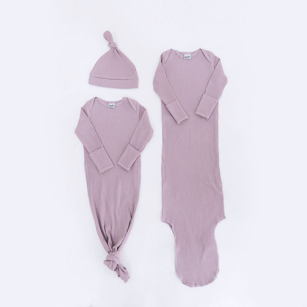 Jae Ko® Award Winning Organic Baby Wear Long Sleeves Knotted Gowns