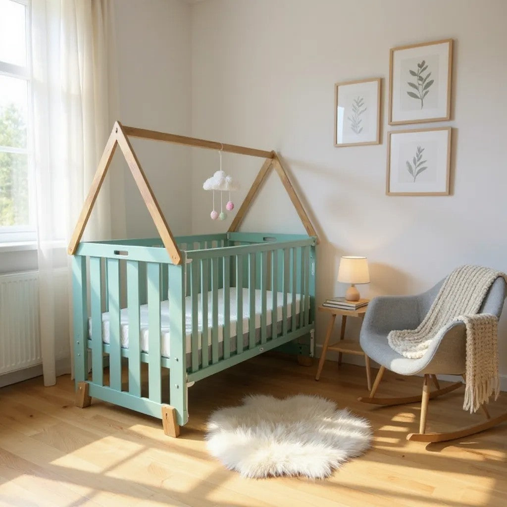 BABY COT ALEXIS GREEN