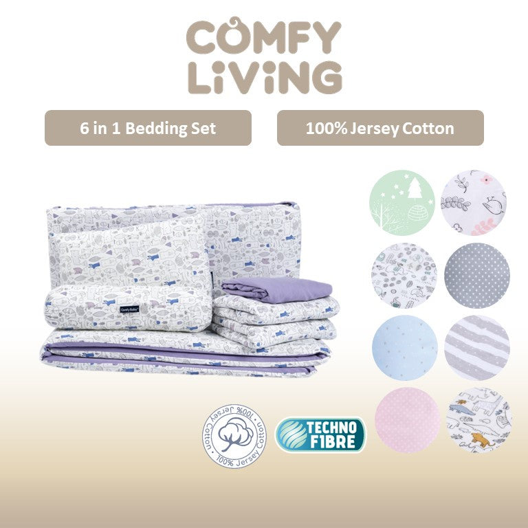 Comfy Living 6-In-1 Bedding Set