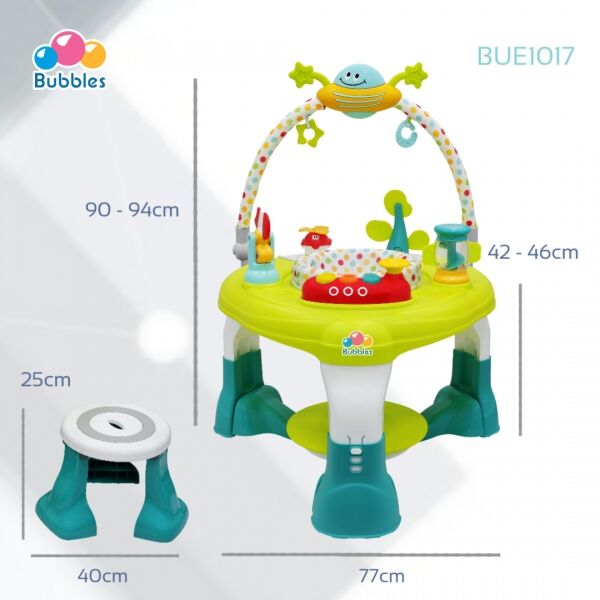 Bubbles: Spin & Jump Multi Function Activity Center (Green)