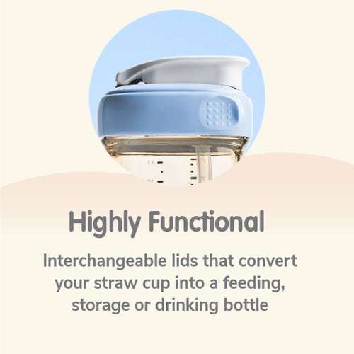 Hegen PCTO™ 330ml/11oz Straw Cup PPSU Grey