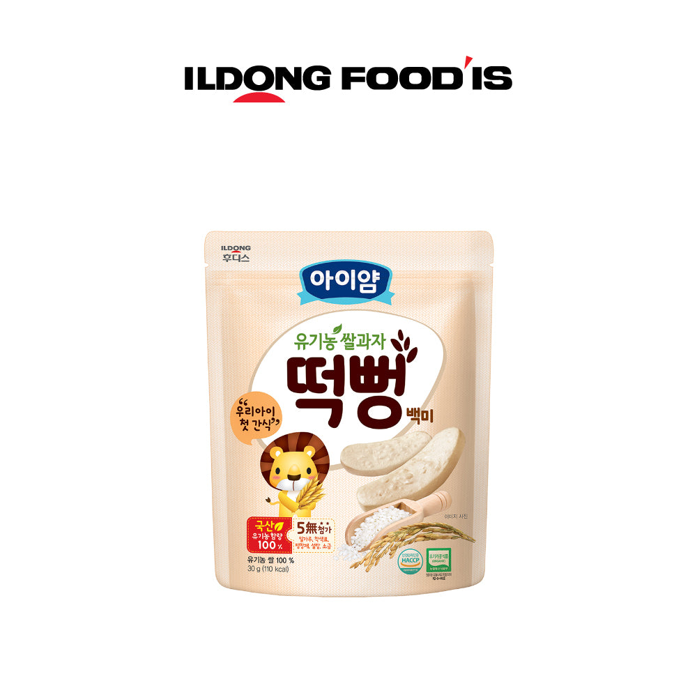 ILDONG Ayiyum Baby Organic Rice Rusk Ddeokbbeong 30G