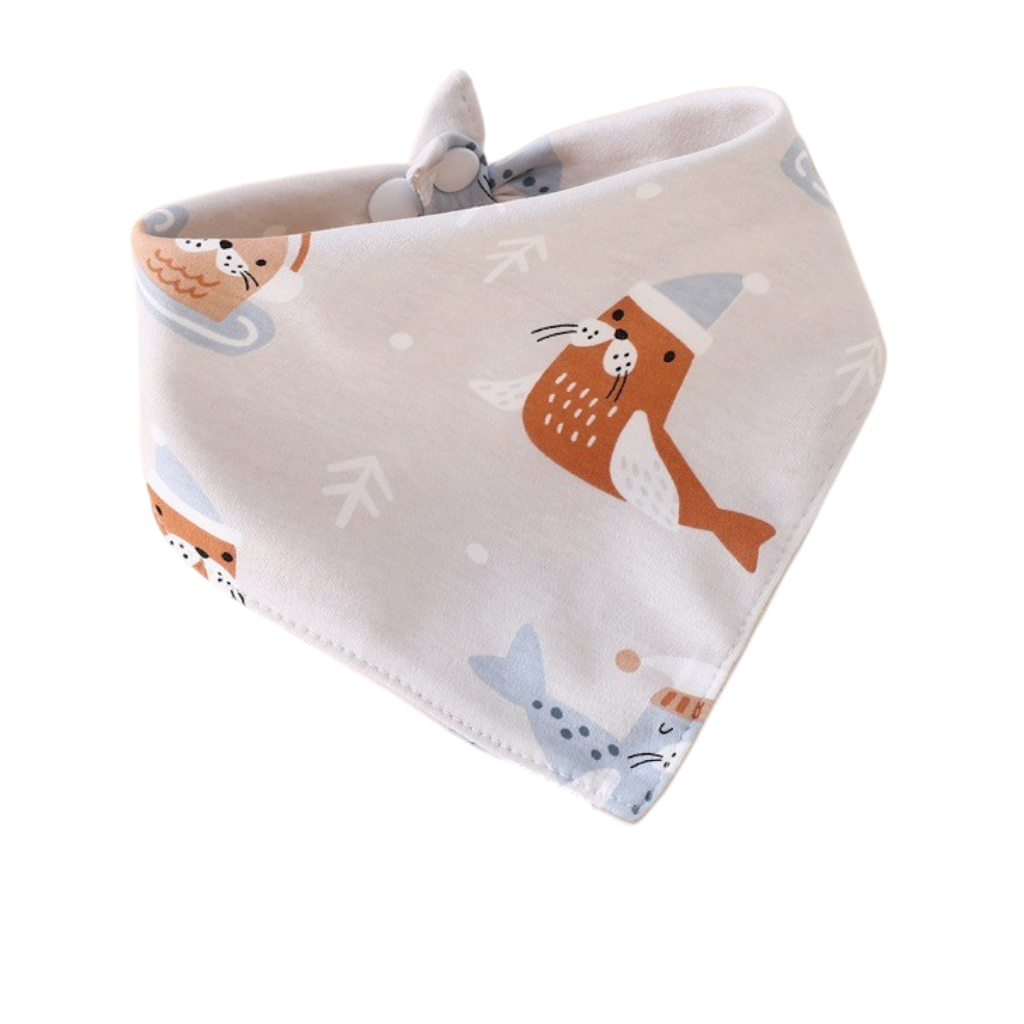Baby 100% Cotton Drooling Bib (Pick Randomly) Buy 3 Free 1