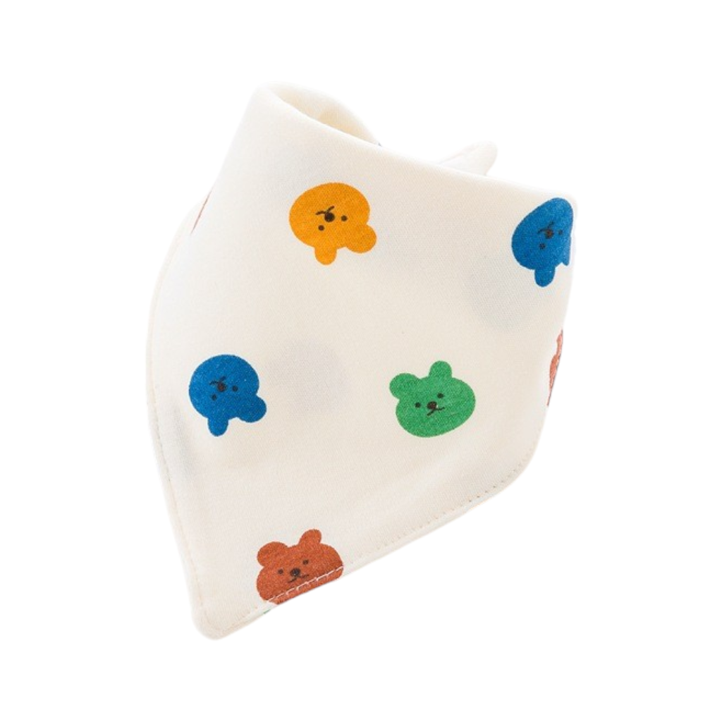 Baby 100% Cotton Drooling Bib (Pick Randomly) Buy 3 Free 1
