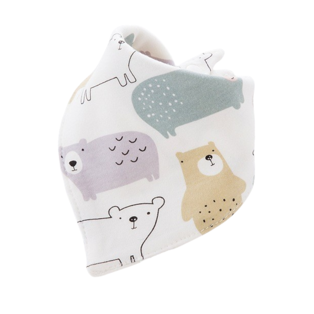 Baby 100% Cotton Drooling Bib (Pick Randomly) Buy 3 Free 1