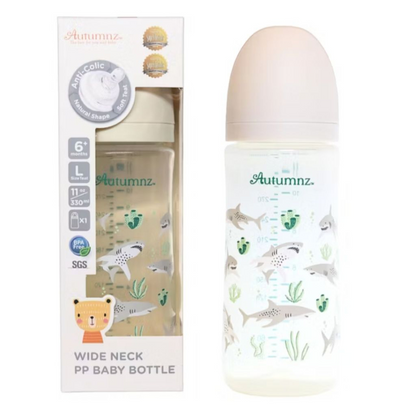 Autumnz - PP Wide Neck Feeding Bottle Single & Twin pack (Random design)