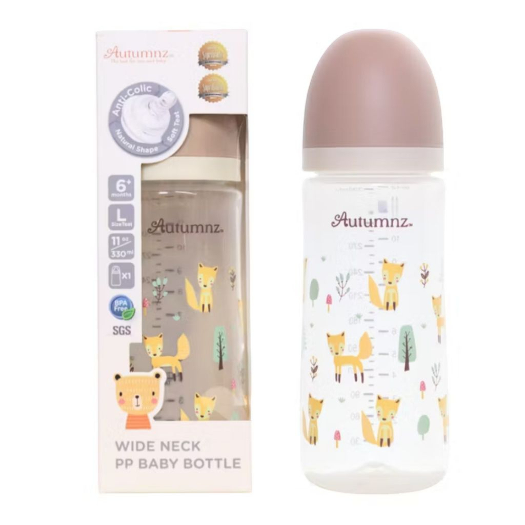 Autumnz - PP Wide Neck Feeding Bottle Single & Twin pack (Random design)