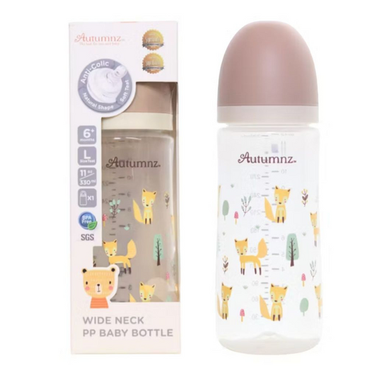 Autumnz - PP Wide Neck Feeding Bottle Single & Twin pack (Random design)