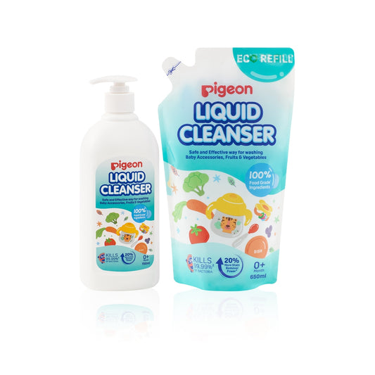 Pigeon Liquid Cleanser 700ml and Refill 650ml Set