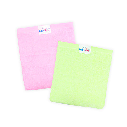 Babylove 2’s Cotton Towel (Twin Pack) Color Pick Randomly