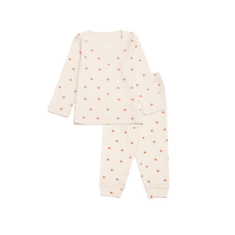 Twinkle Planet | 100% Organic Long Sleeve Pyjamas - Apple & Orange
