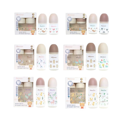 Autumnz - PP Wide Neck Feeding Bottle Single & Twin pack (Random design)