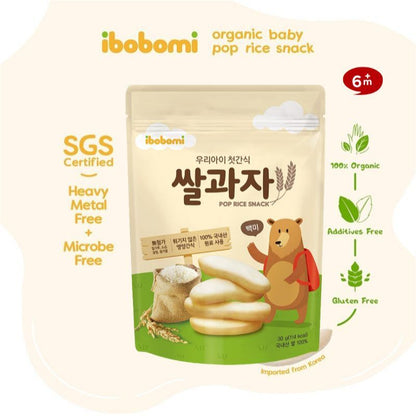 Korea Ibobomi Organic Pop Rice Snack