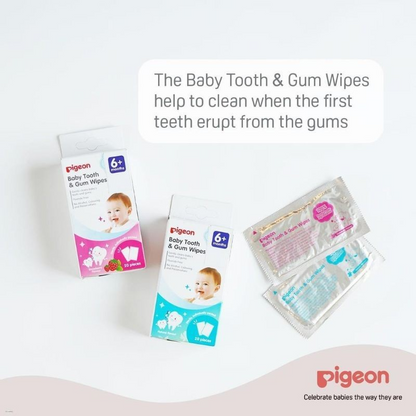 Pigeon Baby Tooth & Gum Wipes 6+Month