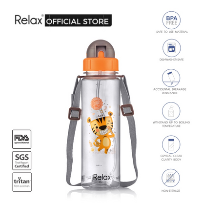 RELAX Tritan Botol Air Kanak-kanak Kids Water Bottle - D7655 Series (550ml)