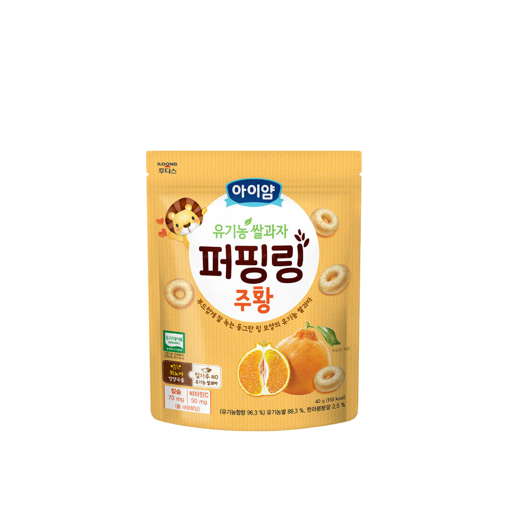Ildong] Ayiyum Organic Rice Puffing Ring 40g