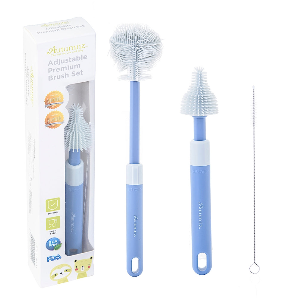 Autumnz Adjustable Premium Brush Set - Blue/Pink APB-01