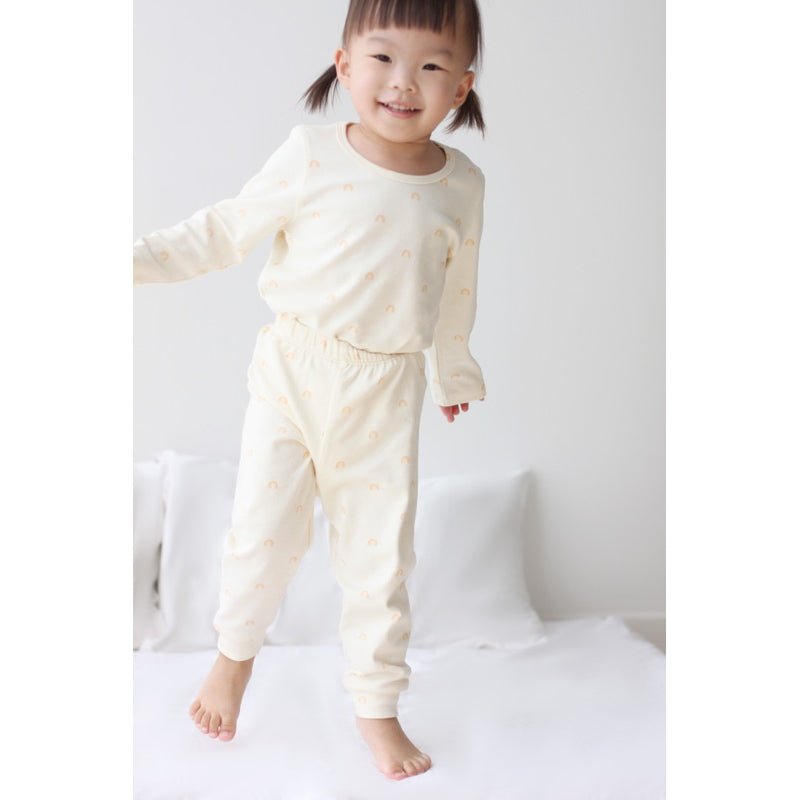 Twinkle Planet | 100% Organic Cotton Long Sleeve Pyjamas - Sunshine Rainbow