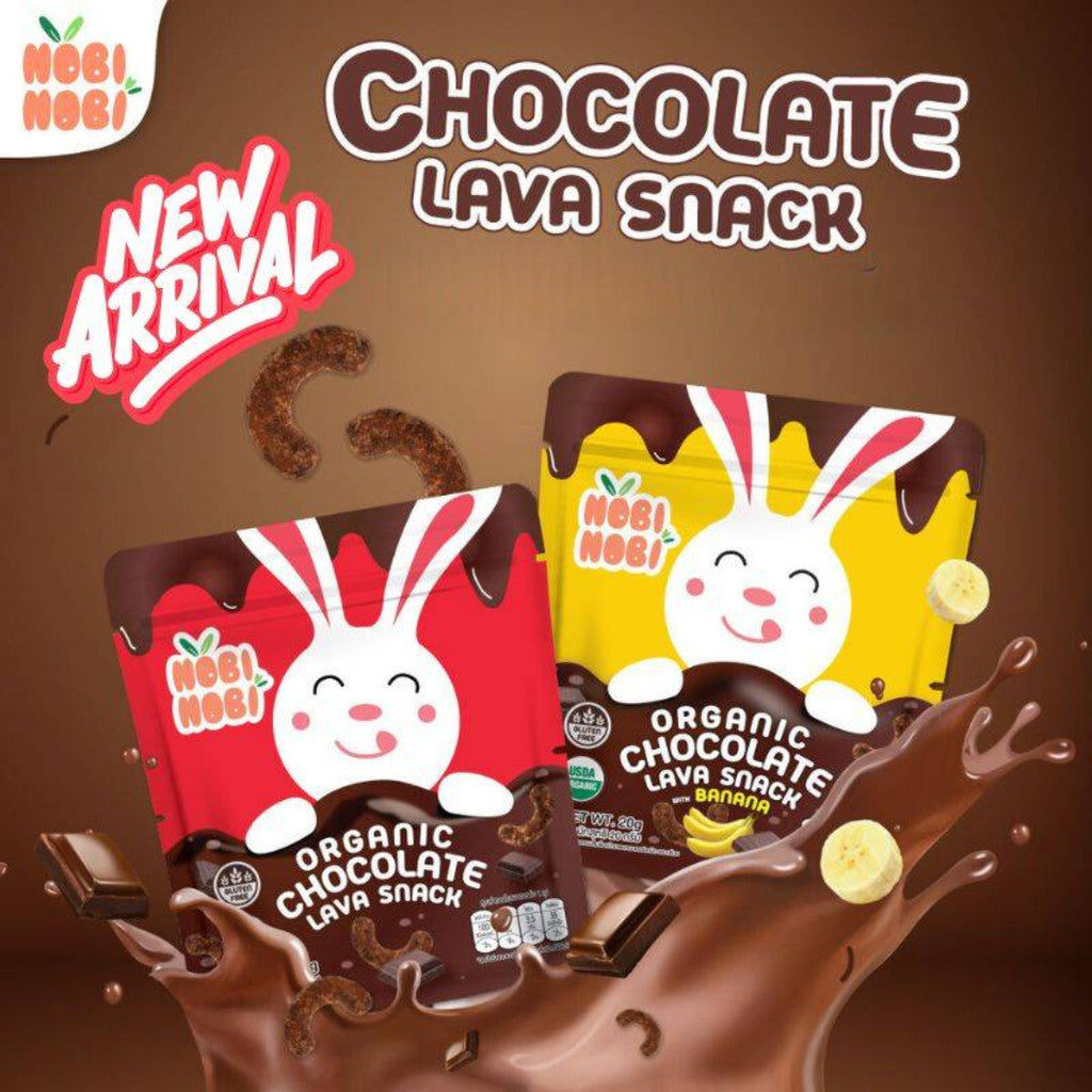 [HALAL] Nobi Nobi Organic Chocolate Lava Snack (20g)
