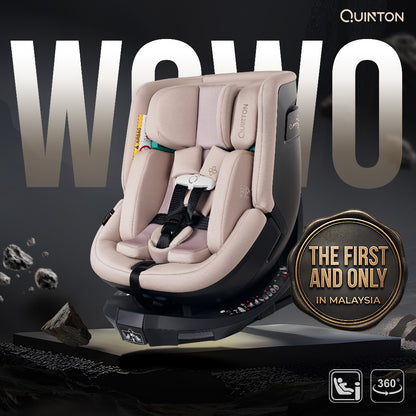 Quinton Wowo 360° Safety Car Seat - Kerusi Keselamatan Bayi dengan Pusingan 360°