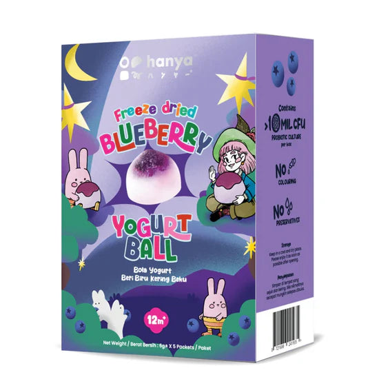 Hanya Freeze-Dried Yogurt Ball (12m+) (6g x 5s) Strawberry/Mango/Blueberry