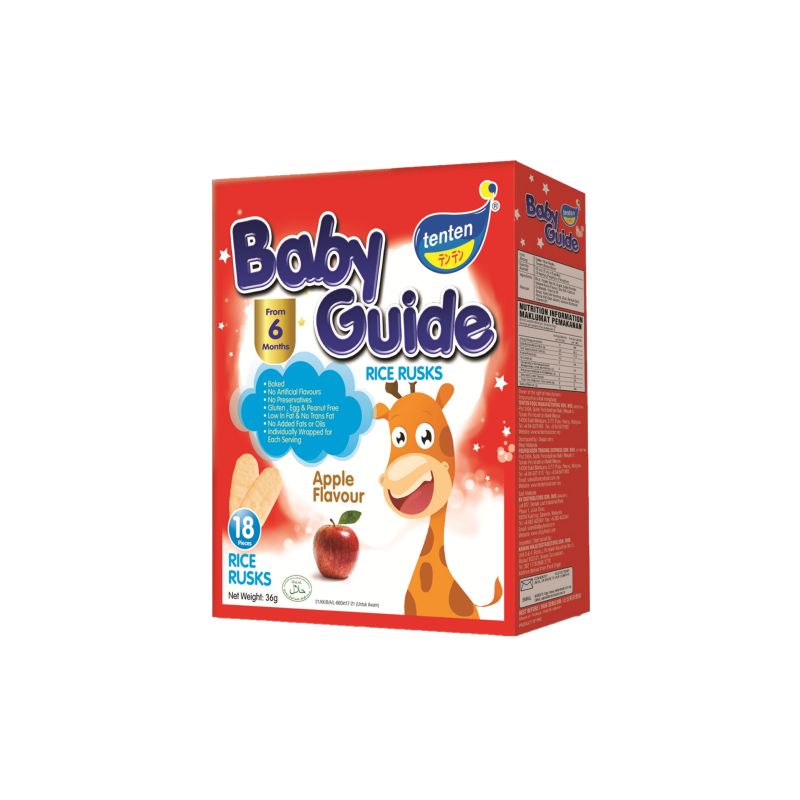 Ten Ten BABY GUIDE – RICE RUSK | RICE CRACKER (18 pieces) 36g 6months+