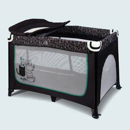[ FREE Topper ] Comfy Baby Travel Cot / Playpen - Elley