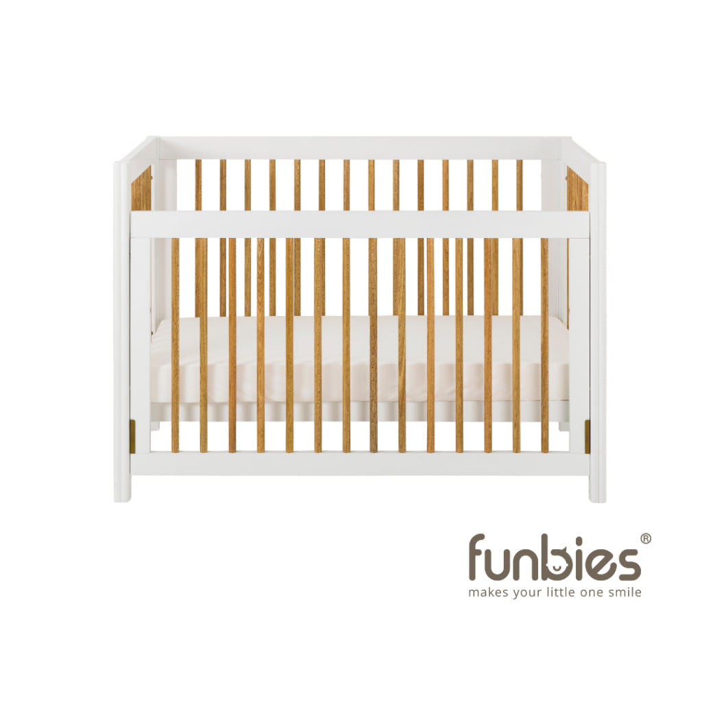 Funbies Clover 3in1 Baby Cot Set (White)