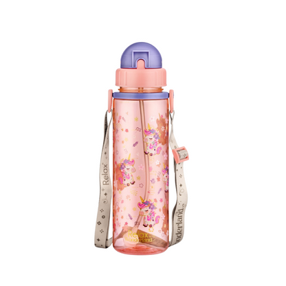 RELAX Tritan Botol Air Kanak-kanak Wonderland Series Kids Water Bottle Colourful Design BPA Free - D7755 Series 550ml