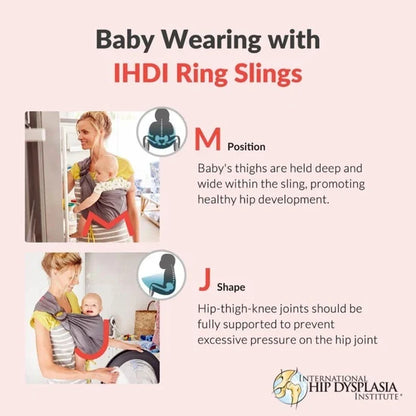 Mamaway Baby Ring Sling - Solid Linen | Adjustable Baby Carrier |