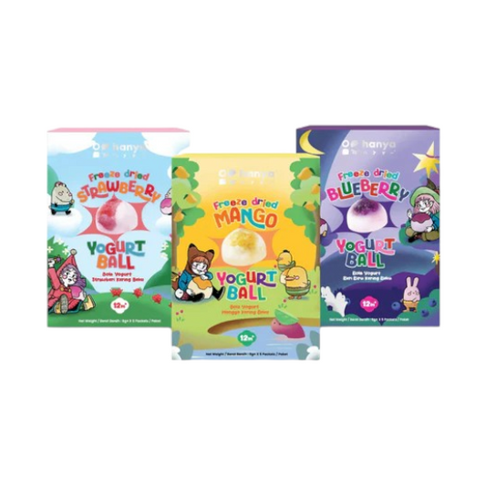 Hanya Freeze-Dried Yogurt Ball (12m+) (6g x 5s) Strawberry/Mango/Blueberry