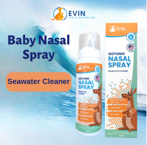 Evin Baby Hypertonic Seawater Cleaner Nasal Spray - 50ml