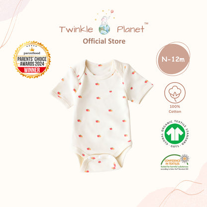 Twinkle Planet Organic Cotton Short Sleeve Baby Bodysuit