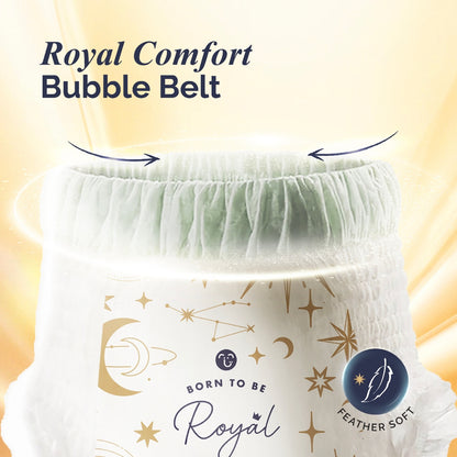 Hoppi RoyalDream Baby Diaper Pants M42/L38/XL32/XXL28 (1 Pack) 100% Chemicals-Free