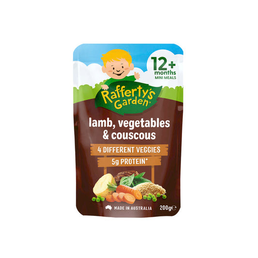 Rafferty's Garden Lamb Vegetables & Couscous Mini Meal Baby Food Pouch 12+ Months | 200g