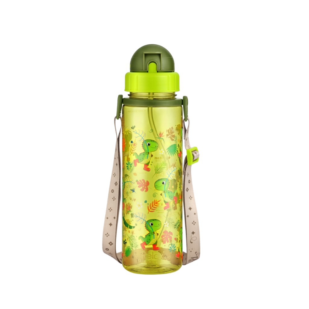 RELAX Tritan Botol Air Kanak-kanak Wonderland Series Kids Water Bottle Colourful Design BPA Free - D7755 Series 550ml