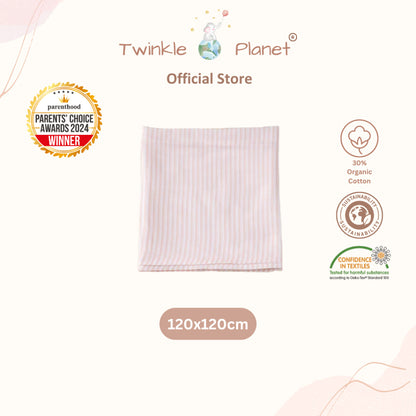Twinkle Planet OrganicBlend Muslin Swaddle Blanket  120cm x 120cm