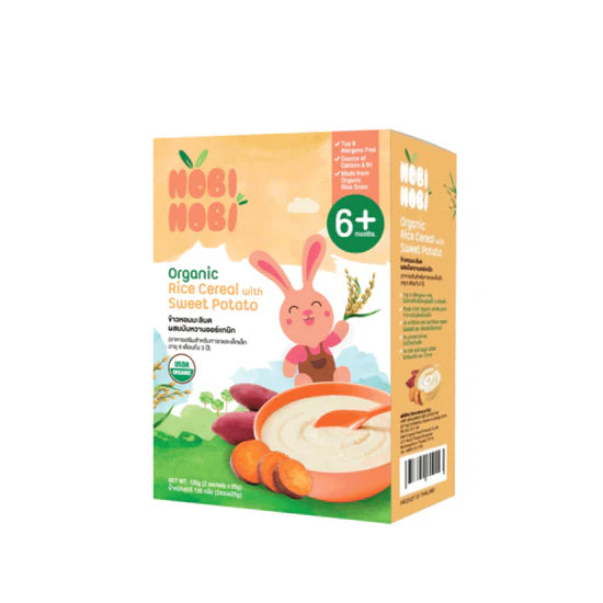 Nobi Nobi Organic Rice Cereal 120g (6M+) [HALAL]