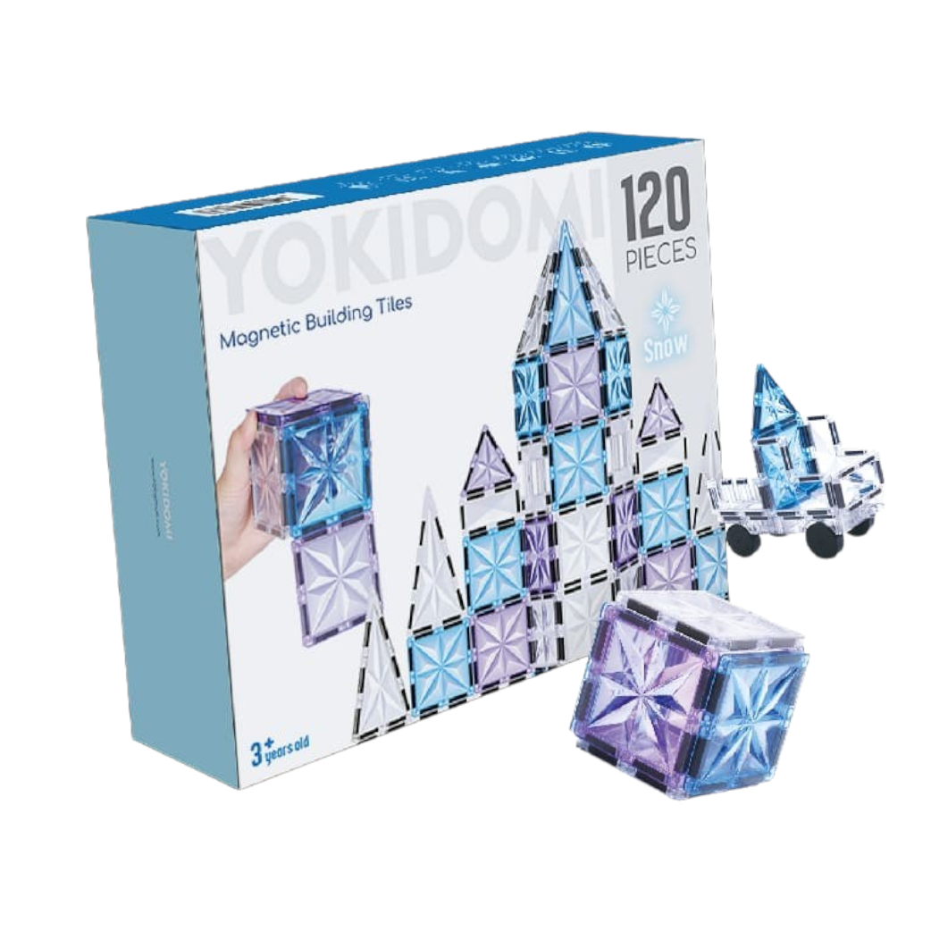 [YokiDomi] Magnetic Building Tiles (Natural 116pcs/Snow 120pcs)
