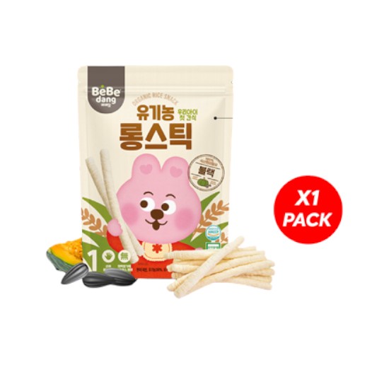 BEBEDANG Organic Rice Long Stick 30g Baby Snack Food