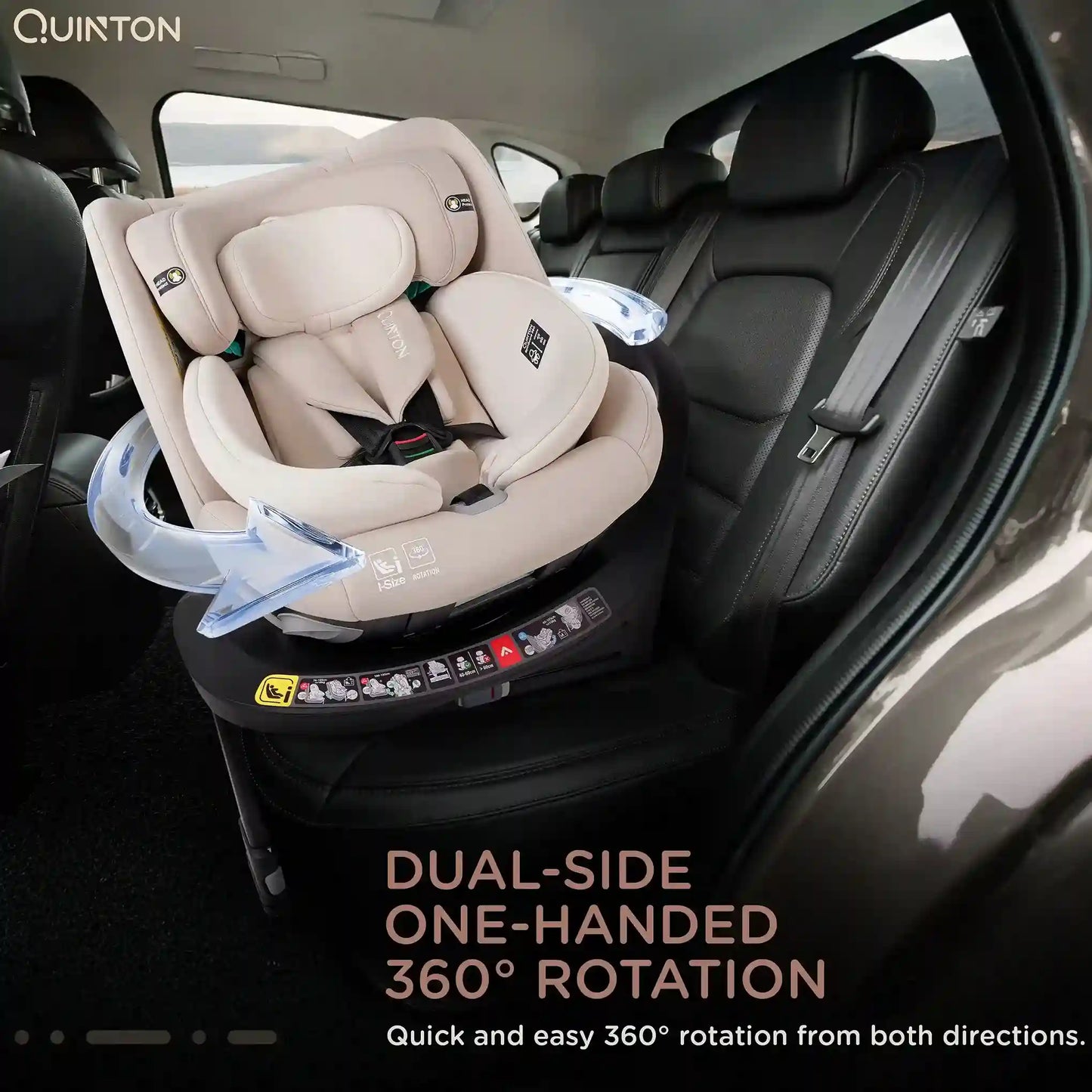 Quinton SpinGuard 360 Car Seat from newborn to 12 years old