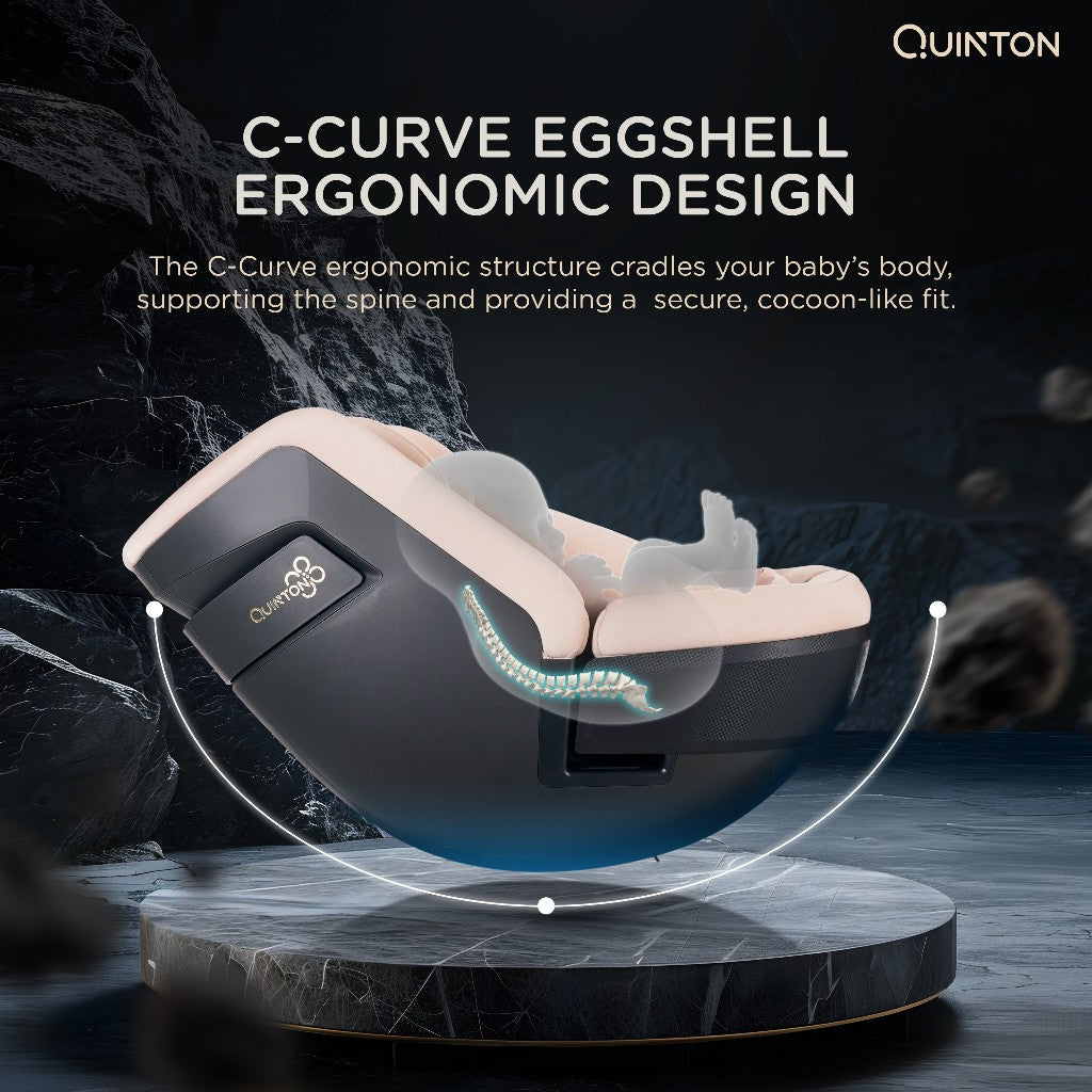 Quinton Wowo 360° Safety Car Seat - Kerusi Keselamatan Bayi dengan Pusingan 360°